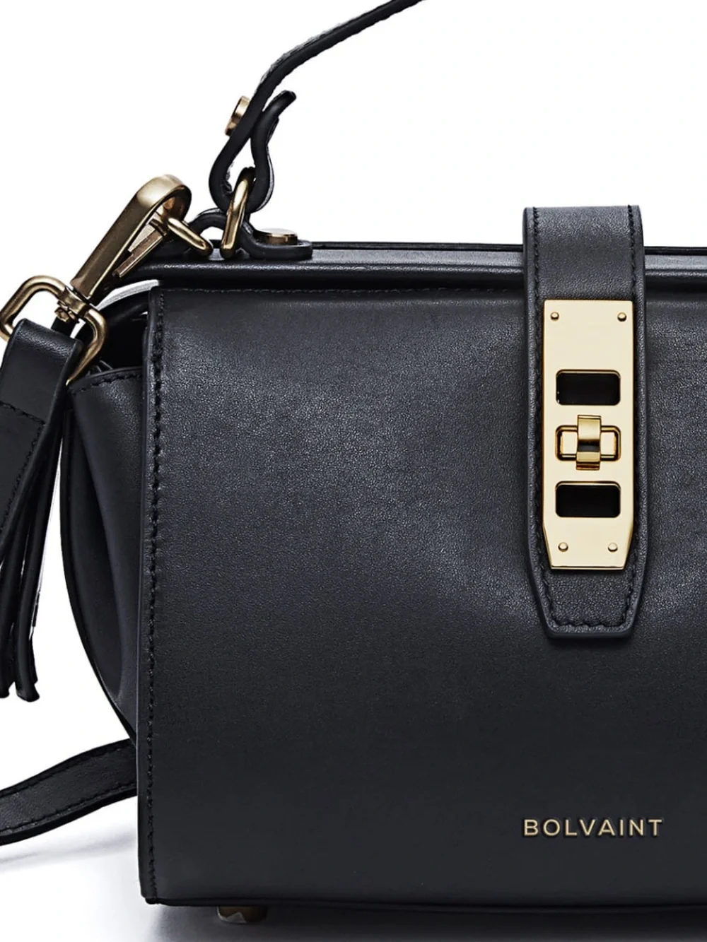 ❤️ BOLVAINT  ELOISE NOIR CLASPED BAG